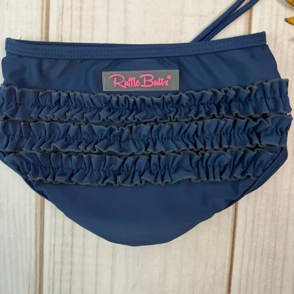 Ruffle Butts Girls Rash Guard Swim Set Two PIece Swim Set Bundle 18-24m‎
